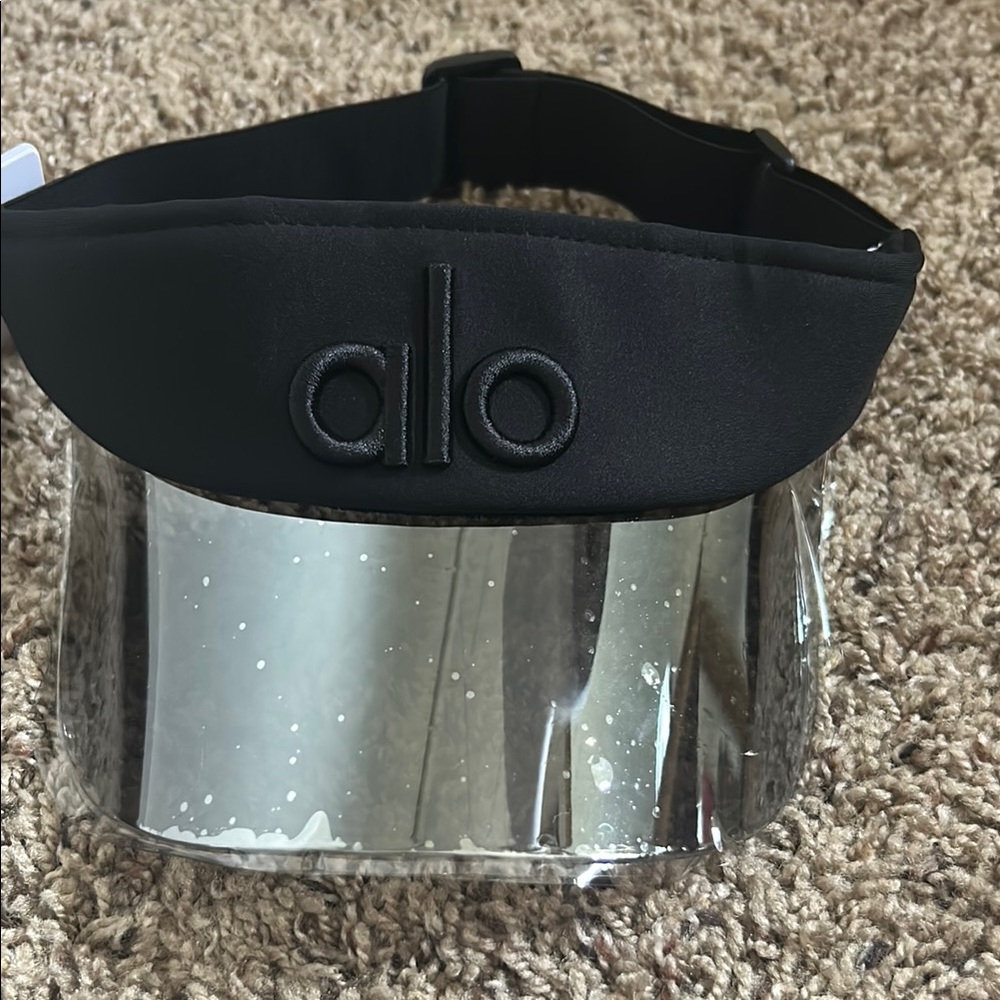 ALO Yoga Black Visor with Transparent Brim
